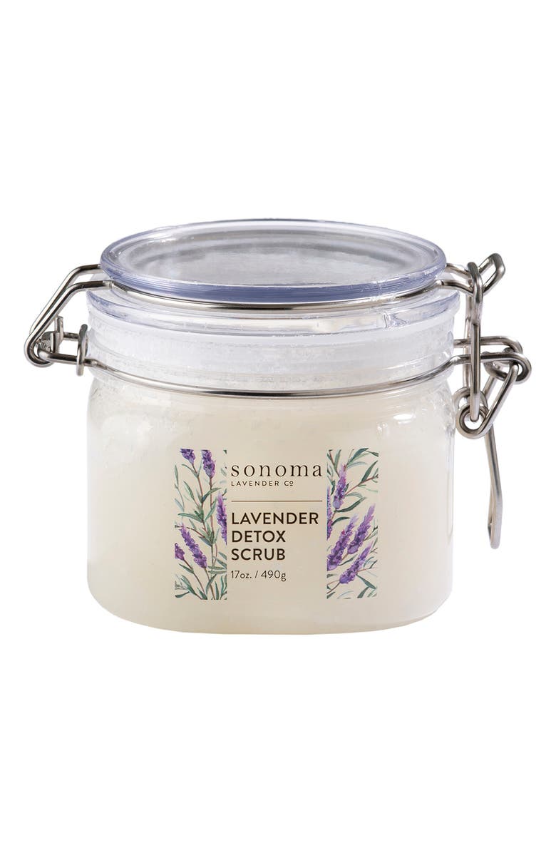 Sonoma Lavender Lavender Detox Salt Scrub, Main, color, 