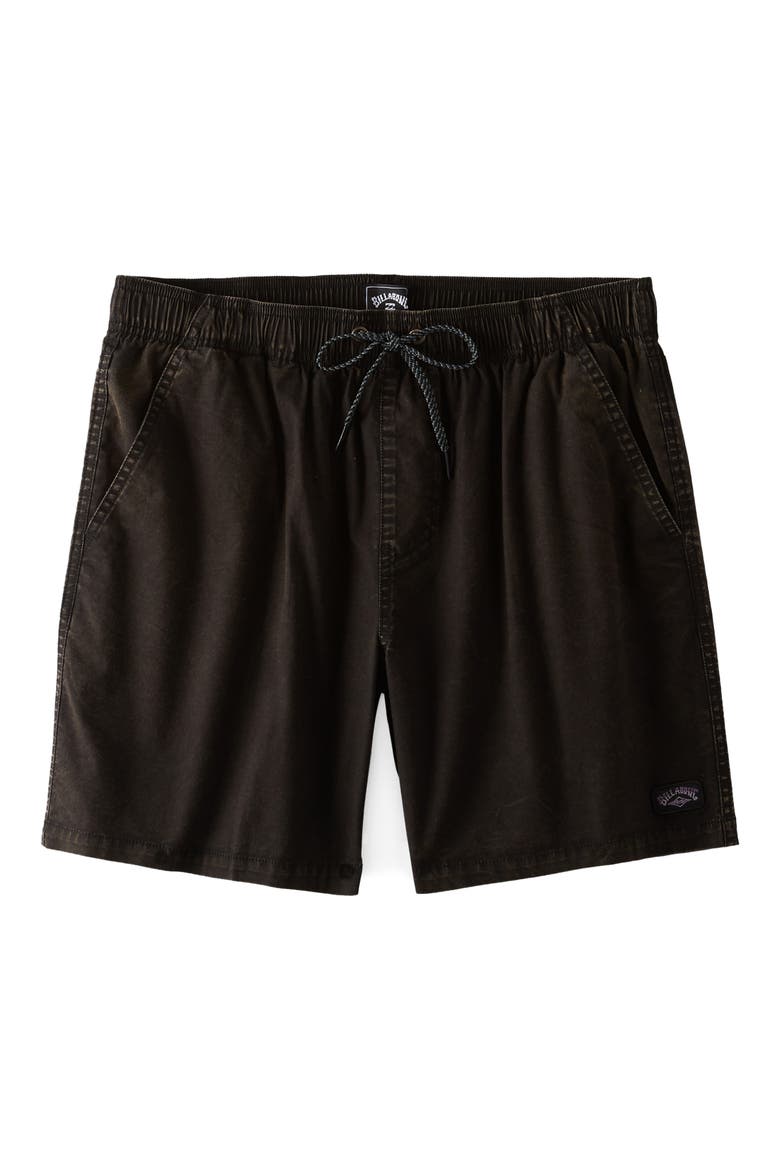 Mario Stretch Cotton Shorts, Alternate, color, BLACK