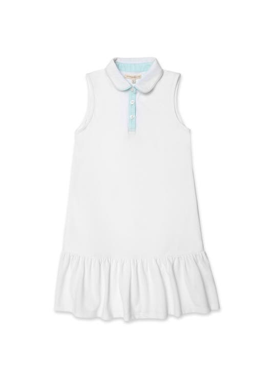 The Sunday Collective Girls' Sleeveless Play Polo Dress - Little Kid, Big Kid In White
