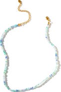 Girls Crew Blue Lagoon Beaded Necklace