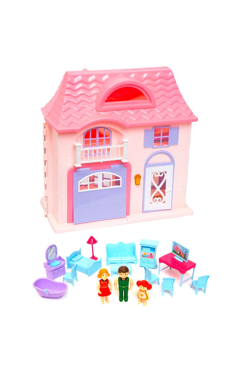 Boley Doll House Pink & Purple 16Pcs, Alternate, color, Multicolored