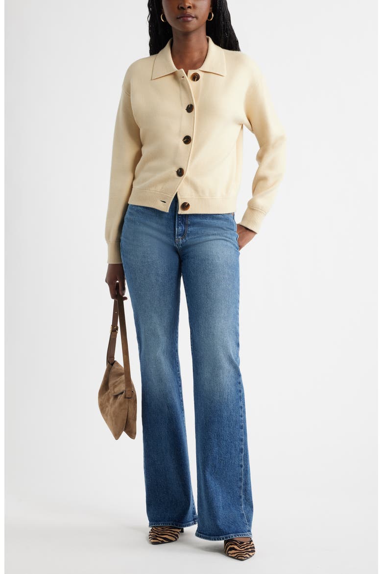 Milano Knit Bomber Cardigan, Alternate, color, BEIGE BURNT