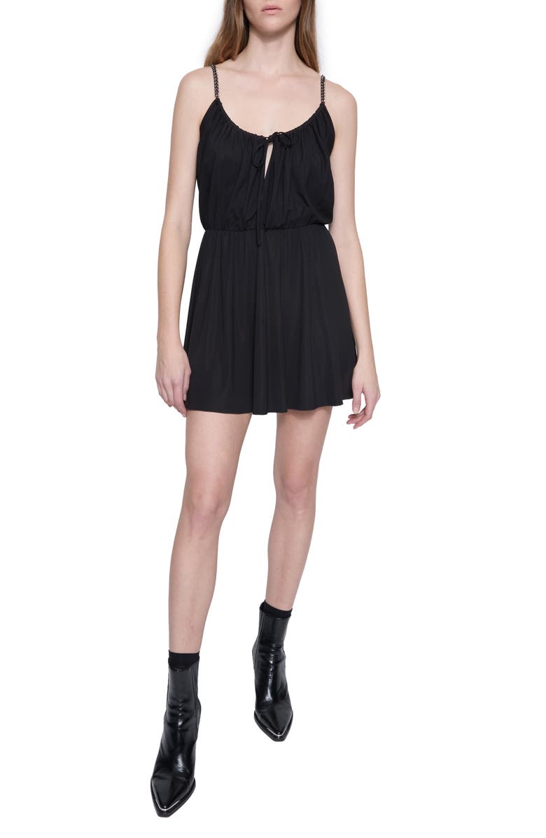 Rebecca Minkoff Serena Chain Strap Minidress, Main, color, 