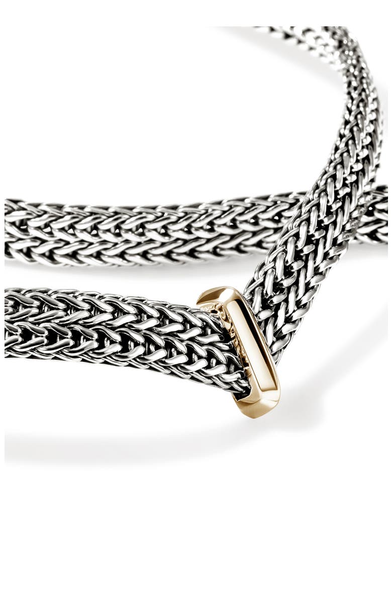 Icon Link Necklace, Alternate, color, SILVER AND GOLD