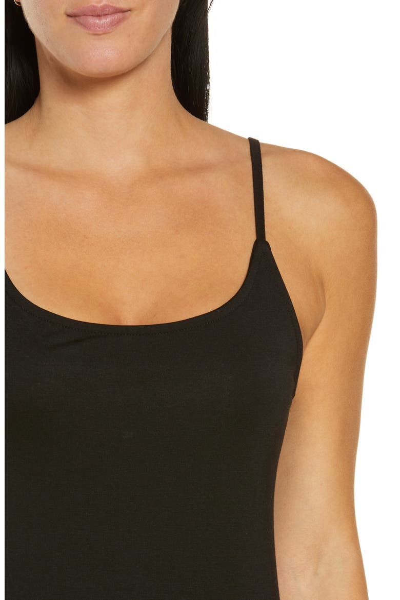 Basic Knit Nightgown, Alternate, color, BLACK