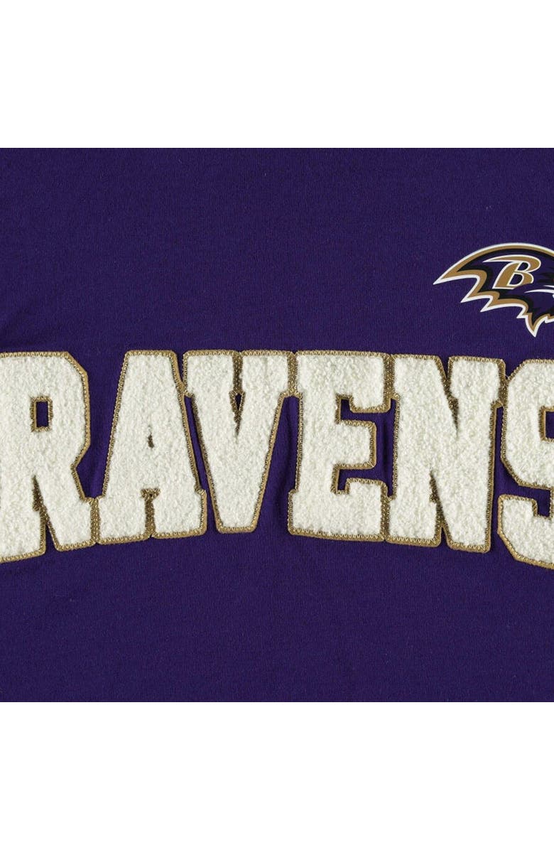 Tommy Hilfiger Men's Tommy Hilfiger Purple/White Baltimore Ravens Alex Long Sleeve Hoodie T-Shirt, Alternate, color, 