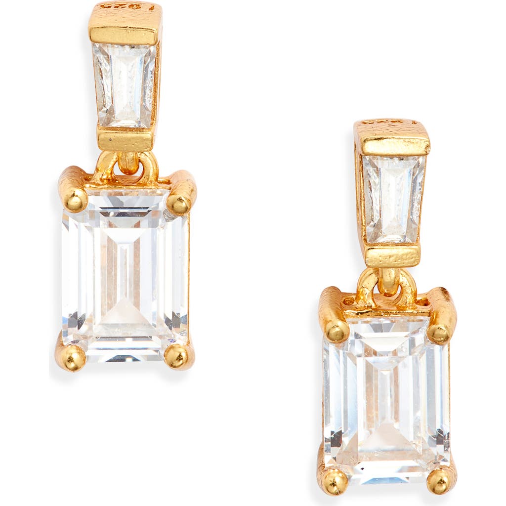Nordstrom Cubic Zirconia Drop Earrings in 14K Gold Plated at Nordstrom Rack