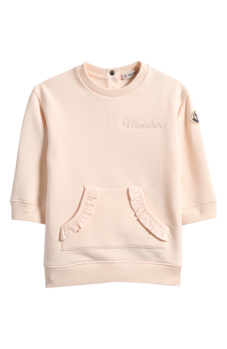 Moncler Kids' Sweatshirt Dress, Main, color, Pink