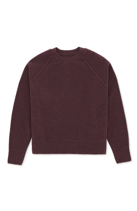 Harvard Wool Raglan Sleeve Crewneck Knit