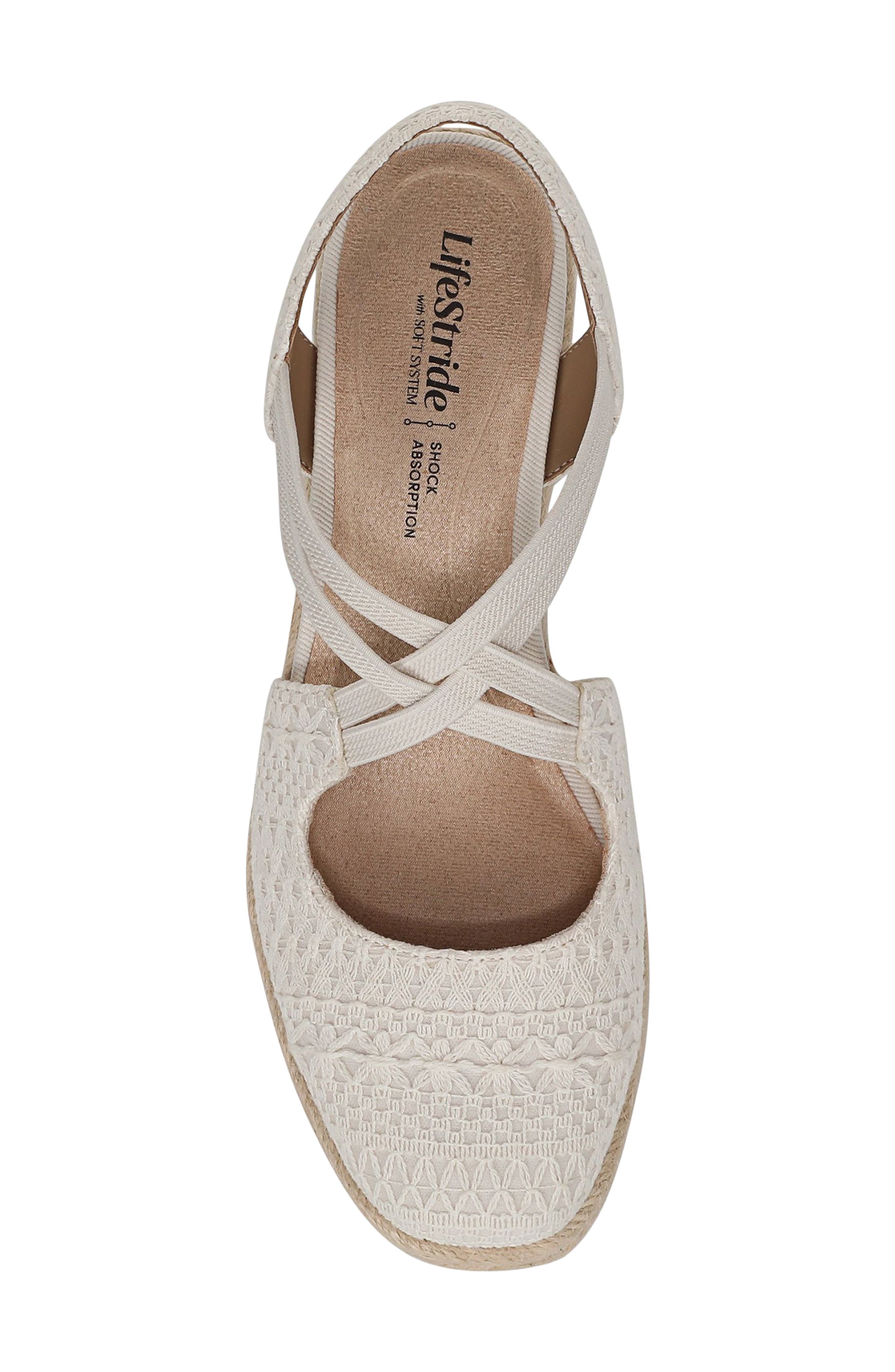 Patience Wedge Sandal, Alternate, color, BEIGE
