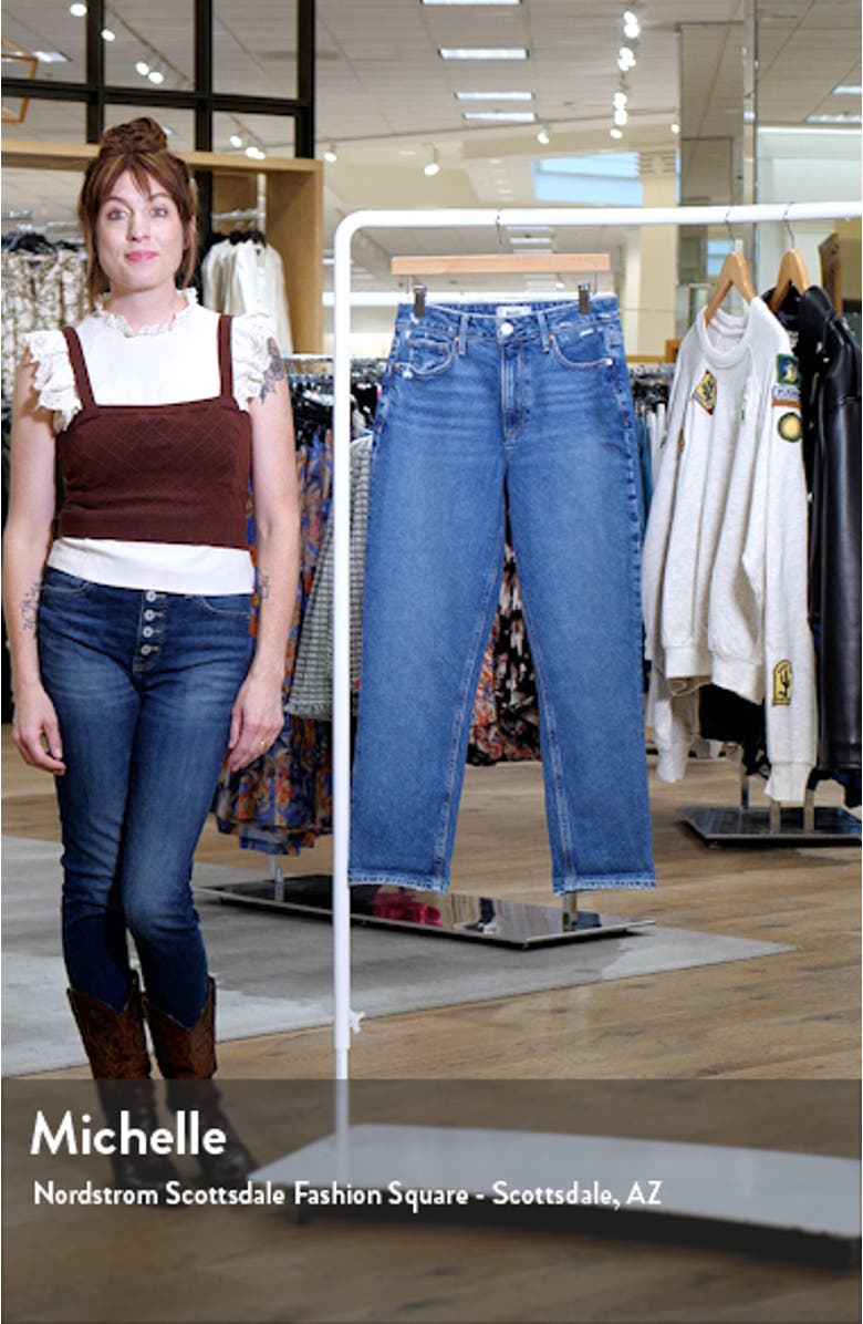 Brigitte Distressed High Waist Crop Boyfriend Jeans, sales video thumbnail