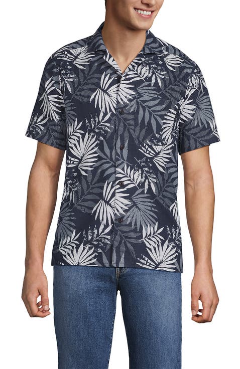 Short Sleeve Camp Collar Hawaiian Shirt
