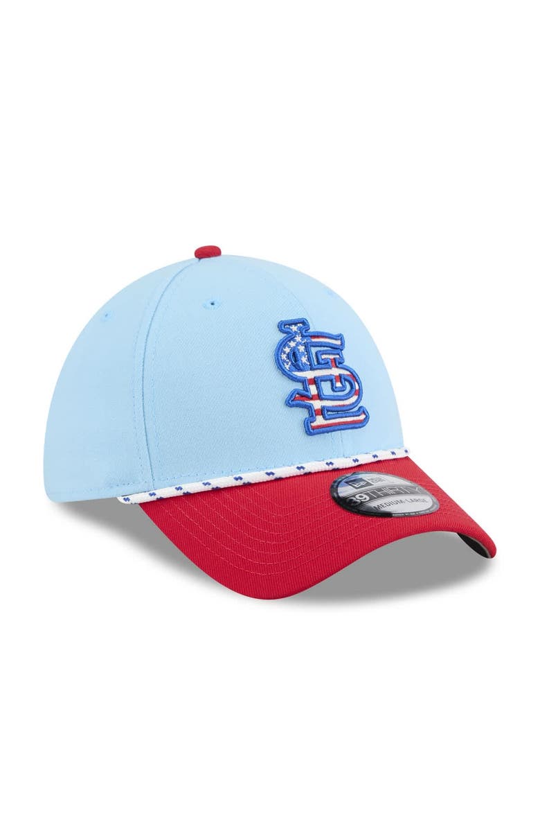 New Era Men's New Era Light Blue/Red St. Louis Cardinals 2025 Fourth of July 39THIRTY Flex Hat, Alternate, color, Light Blue