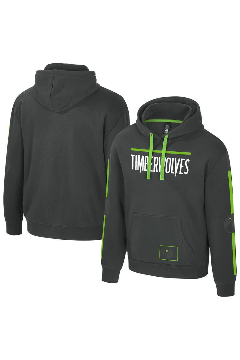 Unisex Stadium Essentials Charcoal Minnesota Timberwolves City Star Hoodie, Main, color, Charcoal