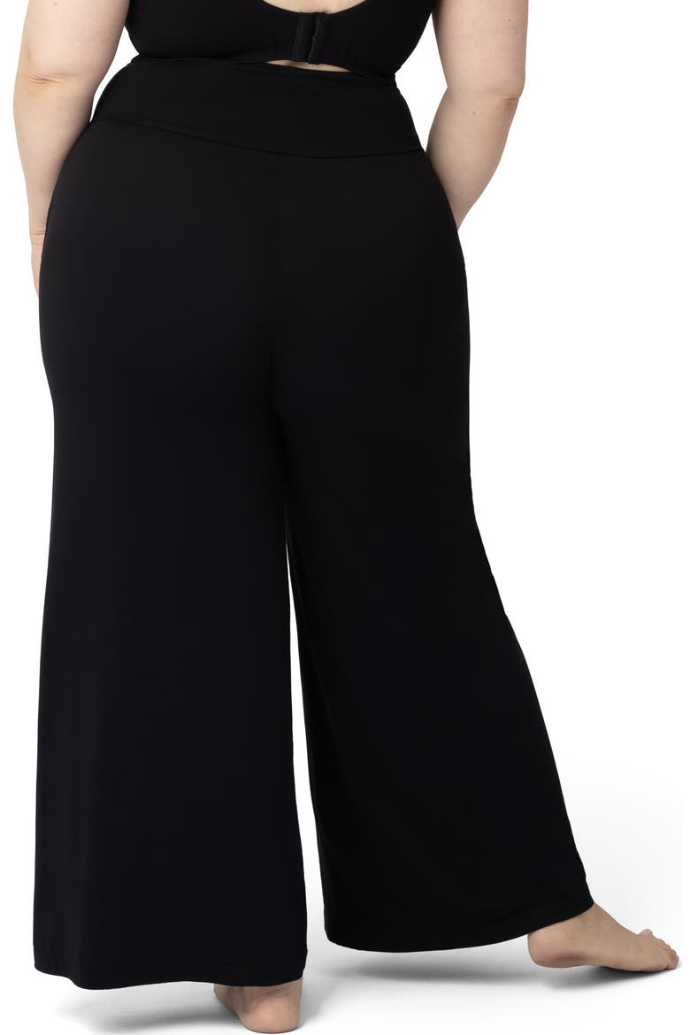 Wide Leg Maternity & Postpartum Lounge Pant, Alternate, color, BLACK