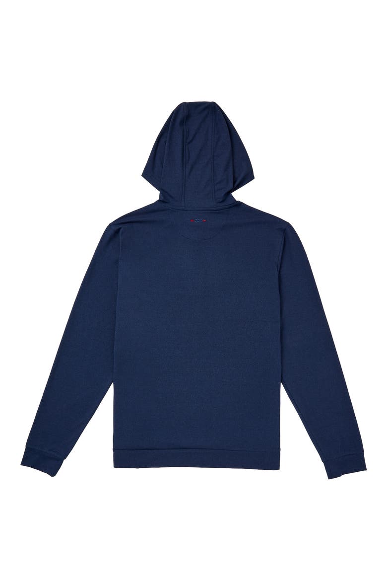 Sun Performance Hoodie, Alternate, color, HEATHER NAVY