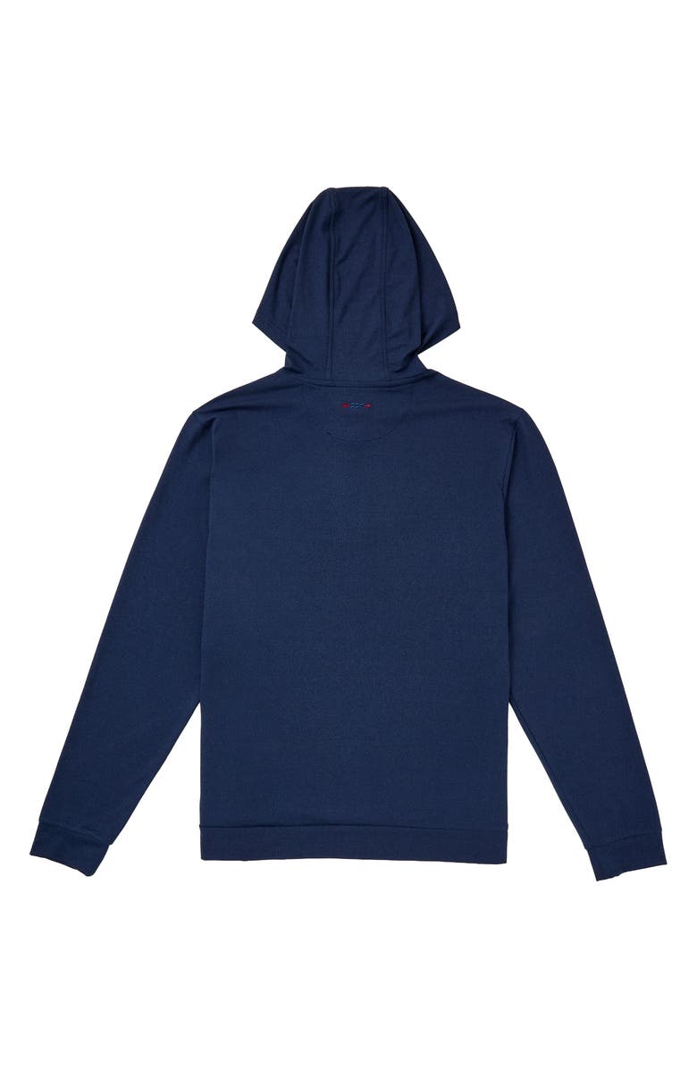 Sugarloaf Social Club Sun Performance Hoodie, Alternate, color, Heather Navy