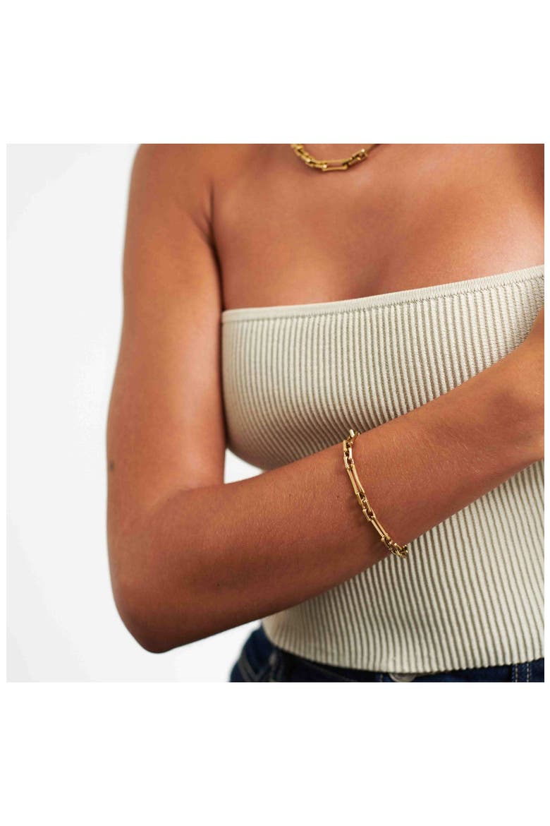 The Lovers Chain Bracelet, Alternate, color, GOLD
