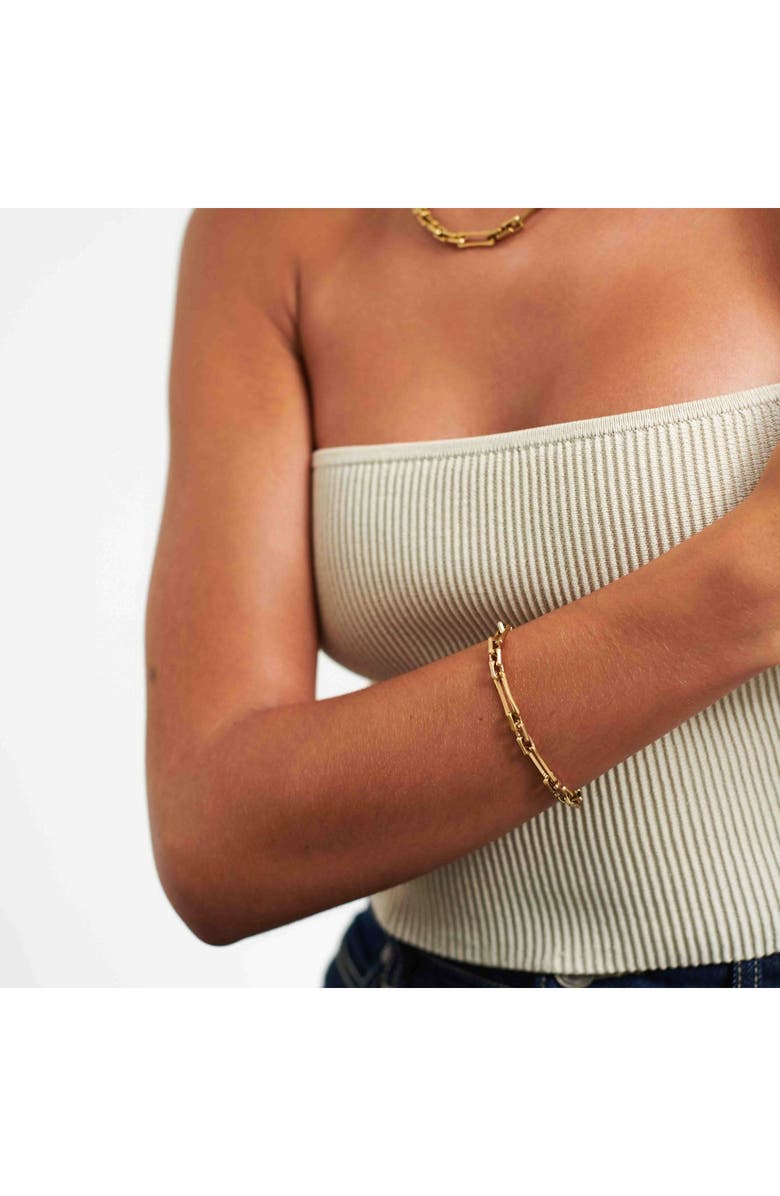 D.LOUISE The Lovers Chain Bracelet, Alternate, color, Gold