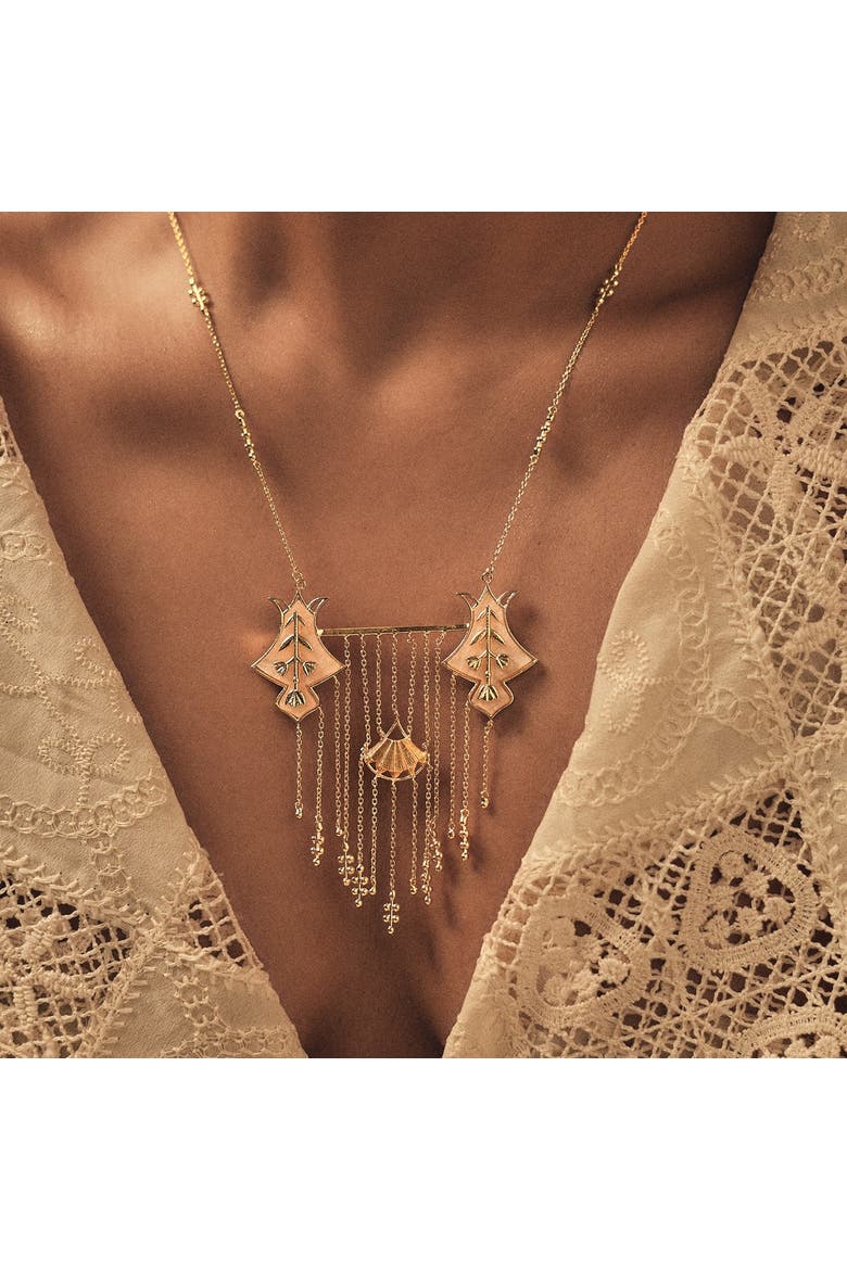 SERAI NECKLACE, Alternate, color, Gold Plated