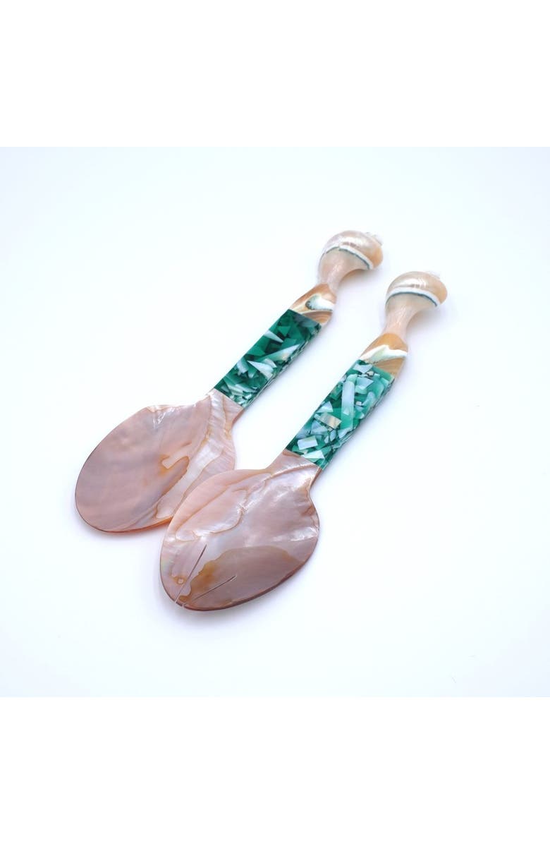 Inner Child Seashell Serving Set, Main, color, Green
