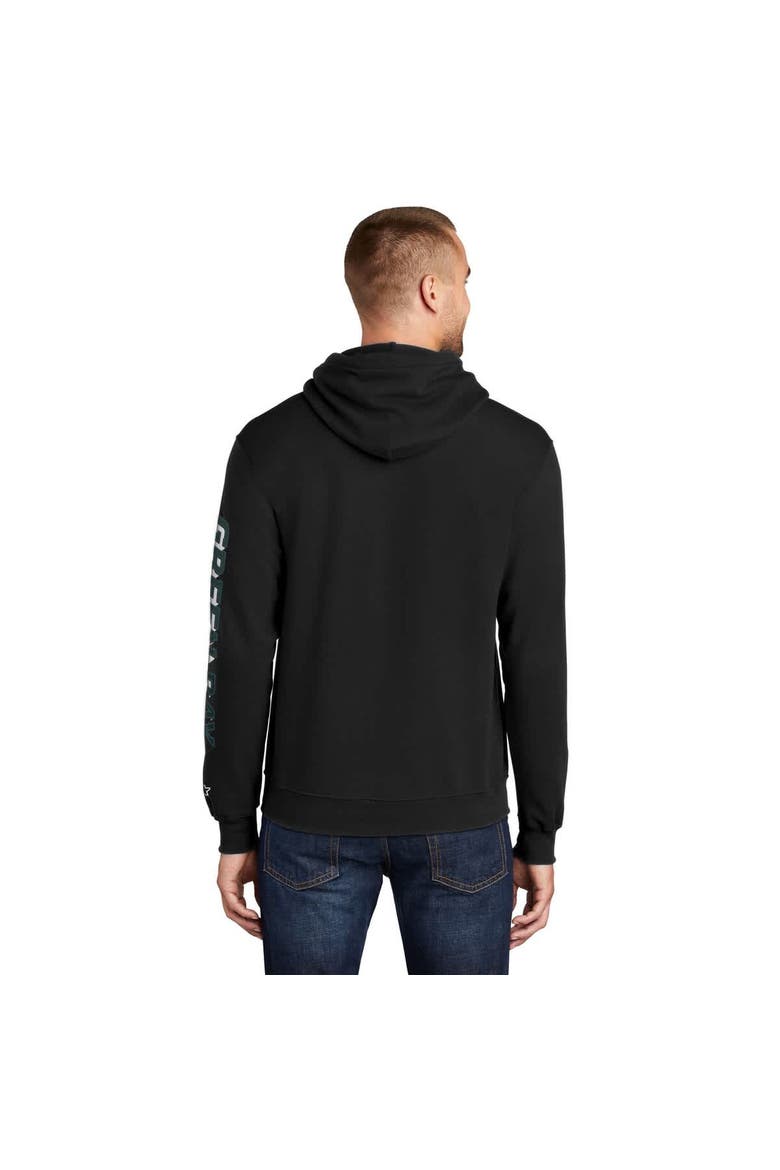 Men's Starter Black Green Bay Packers Wordmark Logo Pullover Hoodie, Alternate, color, Black