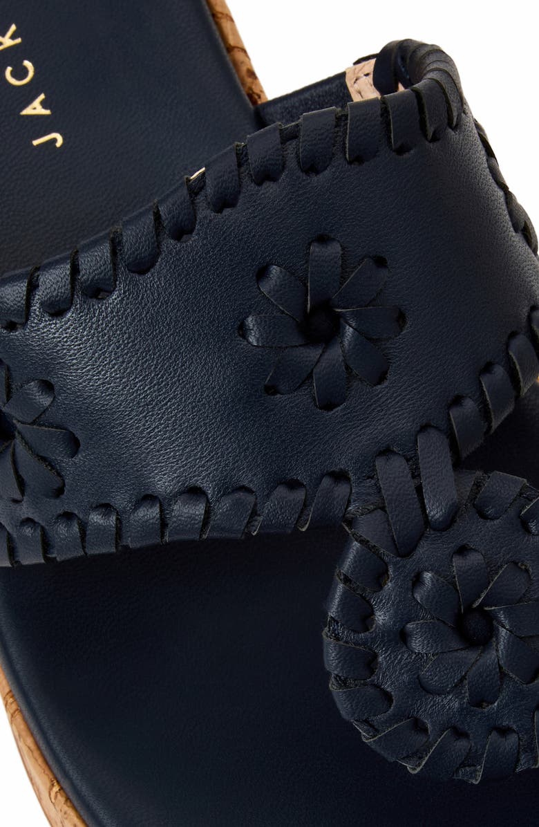 Jack Rogers Jacks High Wedge Sandal, Alternate, color, Midnite