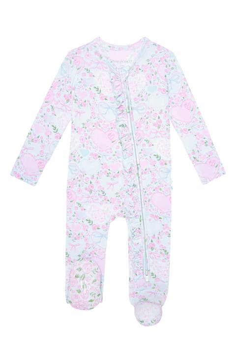 Ruffle Zip Footie (Baby)