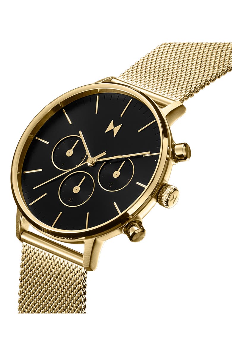MVMT Legacy Traveler Chronograph Mesh Strap Watch, 42mm, Alternate, color, 