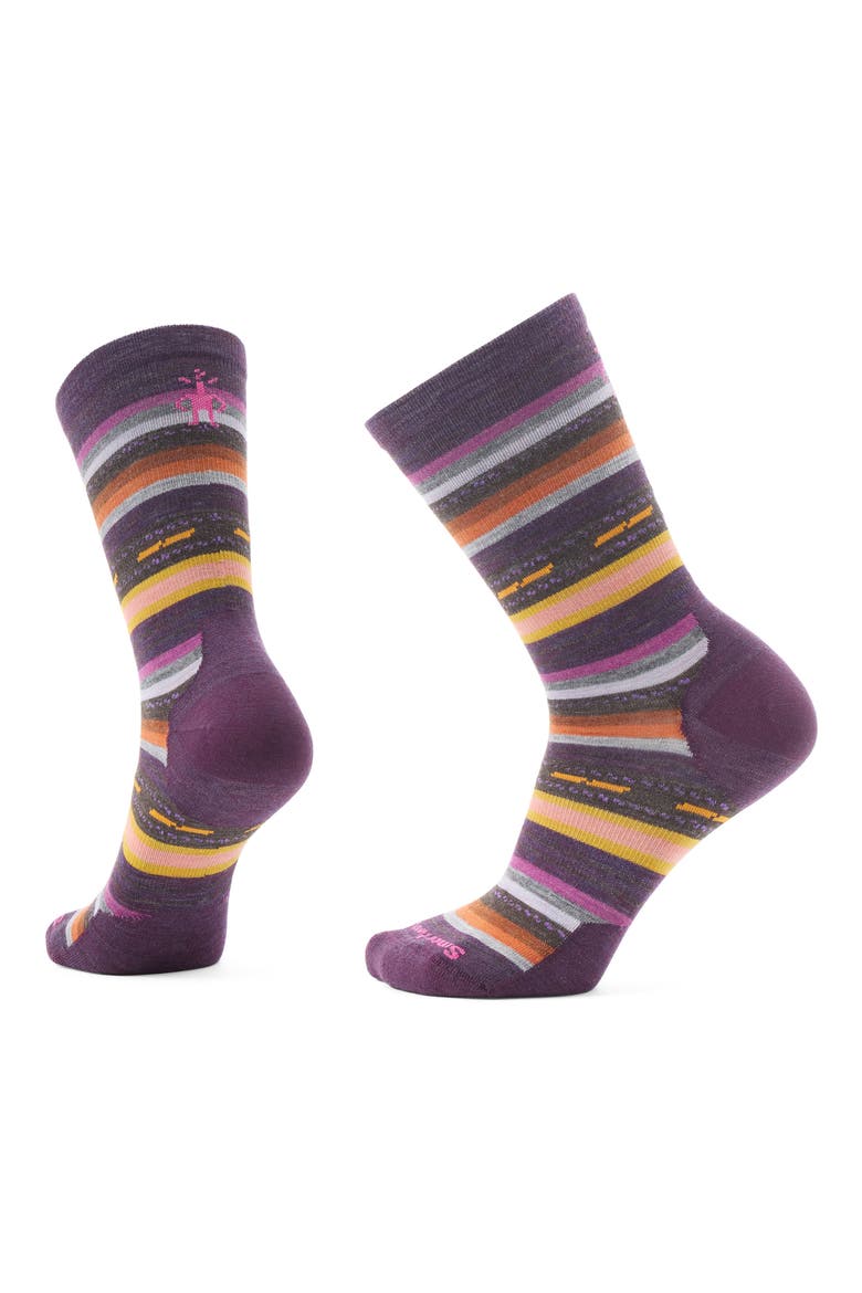 Everyday Margarita Crew Socks, Main, color, WILD SALMON