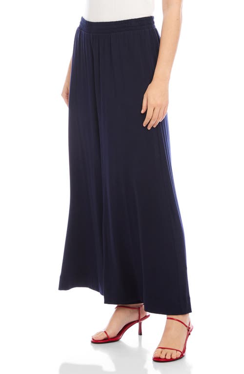 Shop Fifteen Twenty Shilo Ankle Wide Leg Pants In Navy