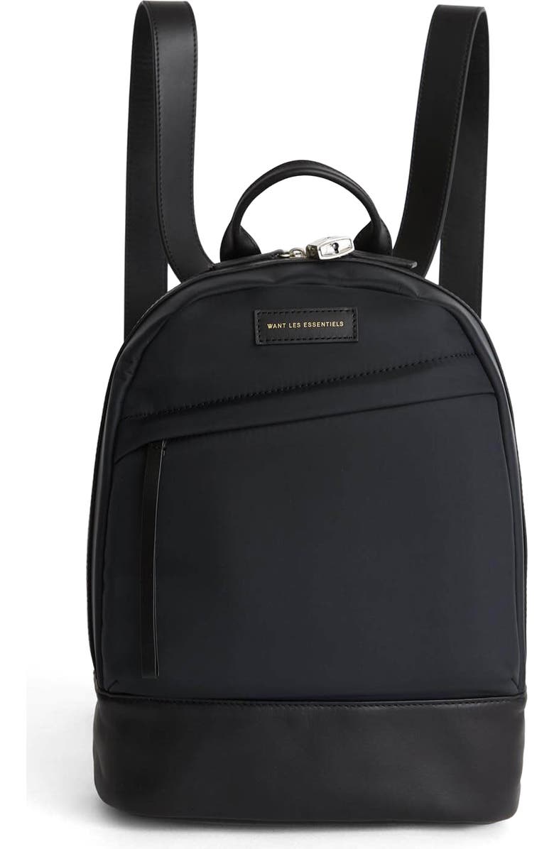 WANT Les Essentiels Piper Nylon Backpack, Alternate, color, Black Nylon/ Jet Black
