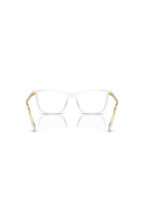 Swarovski 51mm Rectangle Optical Glasses In White