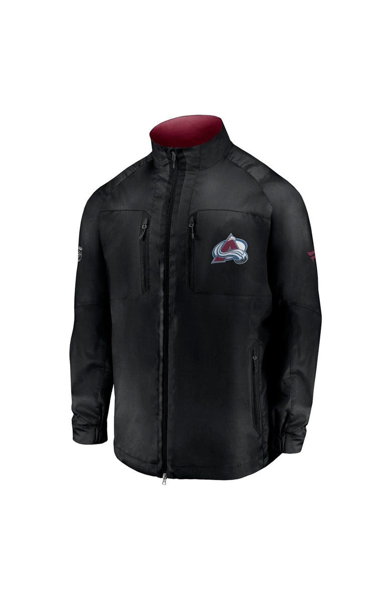 FANATICS Men's Fanatics Branded Black Colorado Avalanche Authentic Pro Locker Room Rink Raglan Full-Zip Jacket, Alternate, color, Black