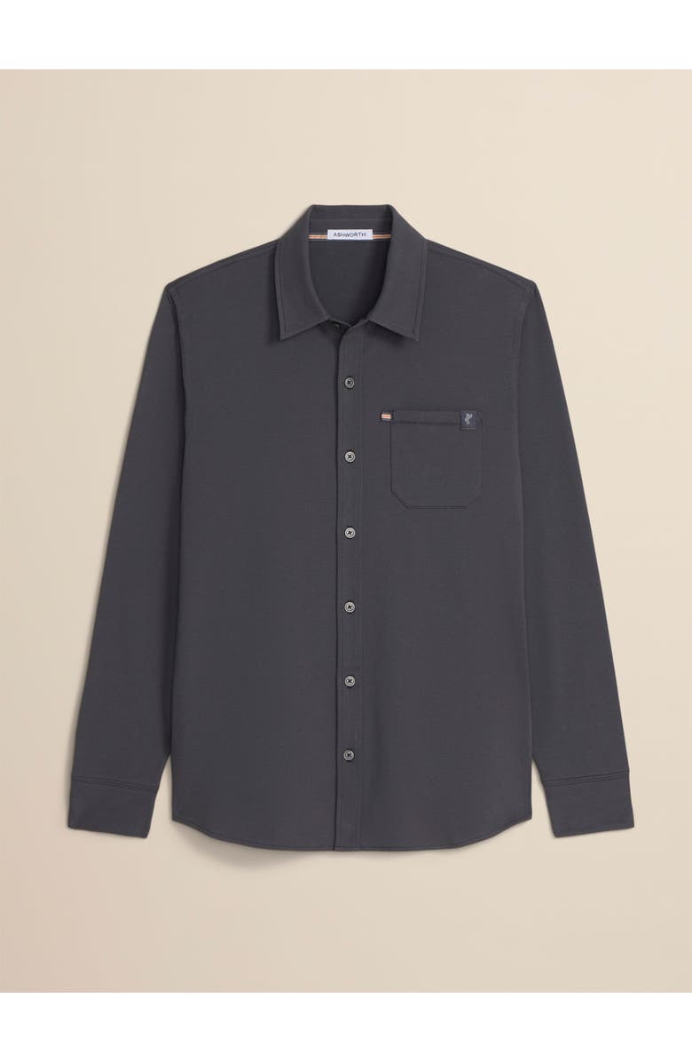 ASHWORTH GOLF LS Hightide Shirt, Main, color, Asphalt