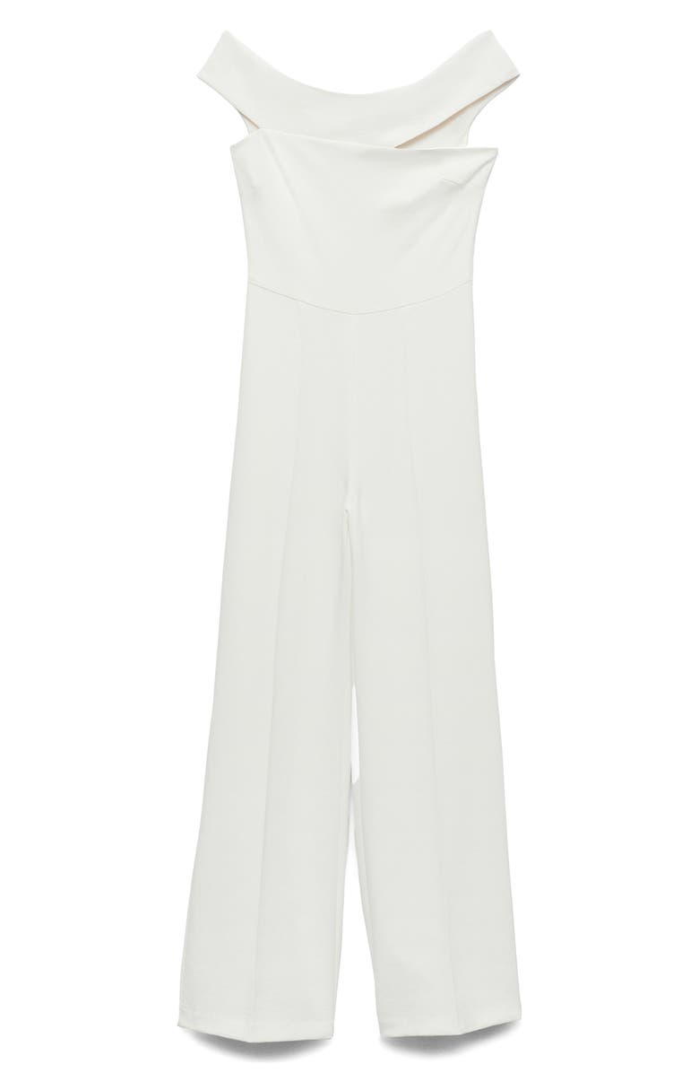 MANGO One-Shoulder Jumpsuit, Alternate, color,