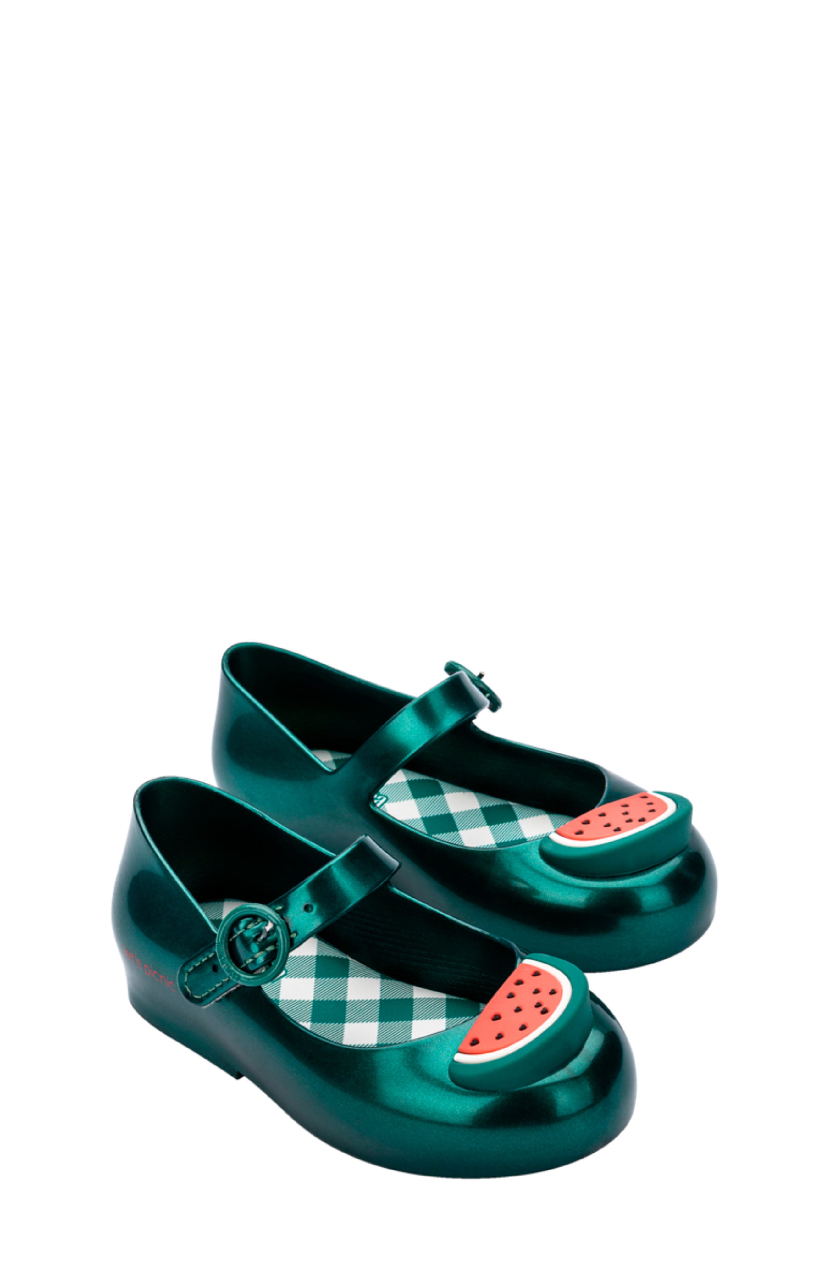 Mini Melissa Kids' Sweet Love Picnic Mary Jane Flat, Main, color, 