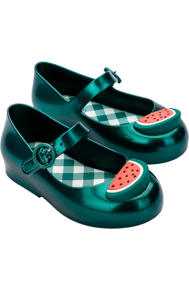 Mini Melissa Kids' Sweet Love Picnic Mary Jane Flat, Main, color,