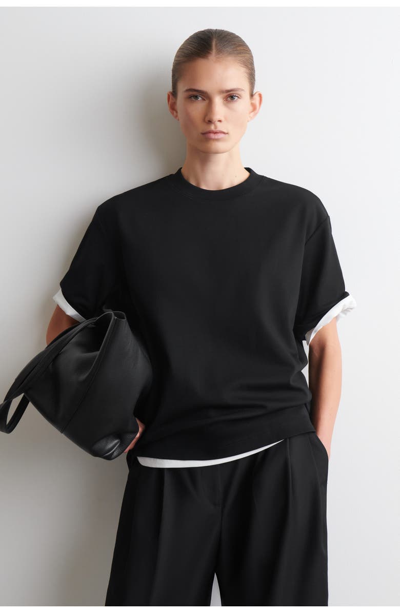 COS Oversized T-Shirt, Main, color, Black