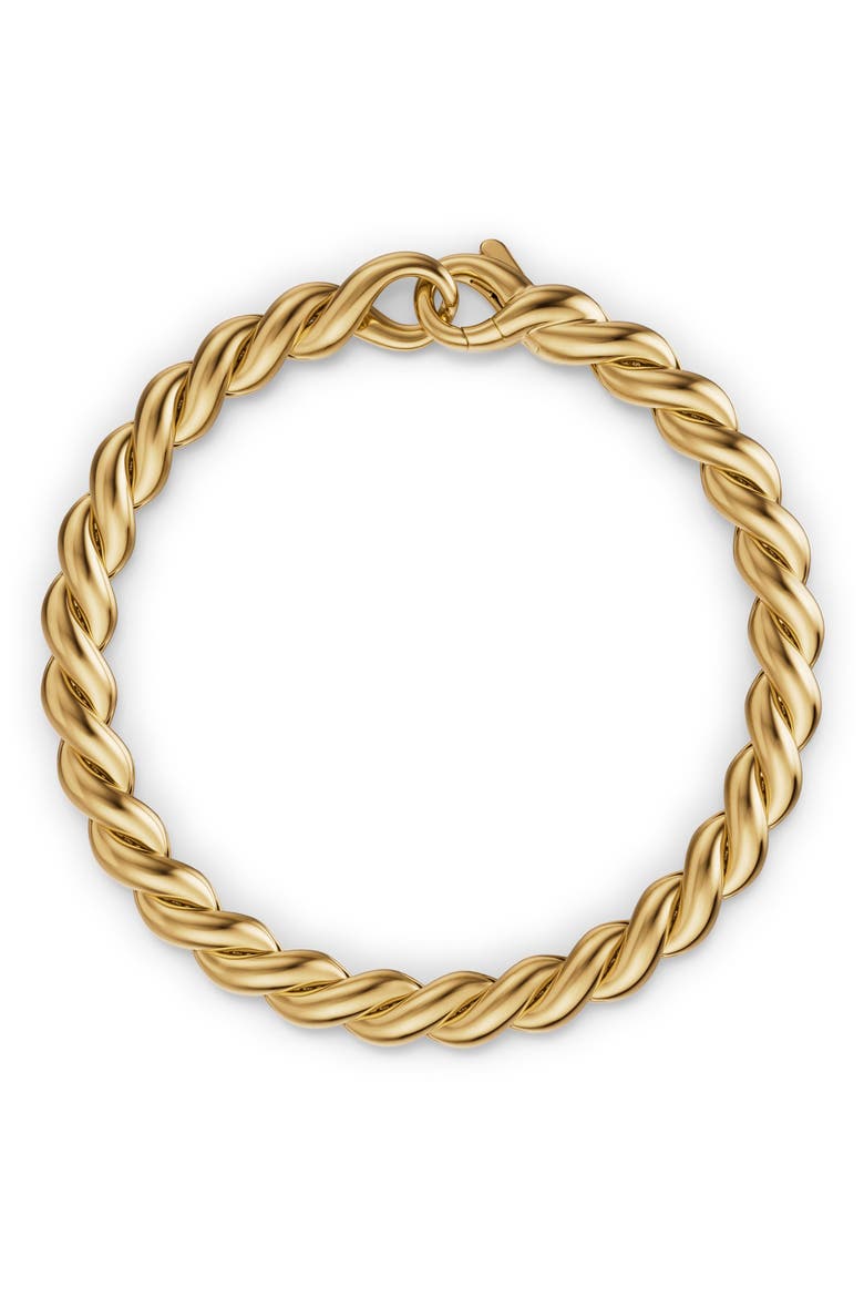 Sculpted Cable 18k Gold Chain Bracelet, Alternate, color, GOLD