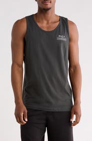 RVCA Double Box Logo Cotton Tank