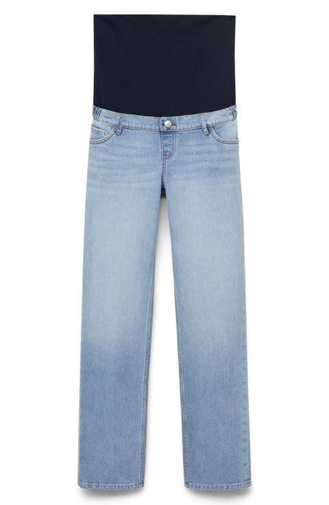 Over the Bump Ankle Straight Leg Maternity Jeans