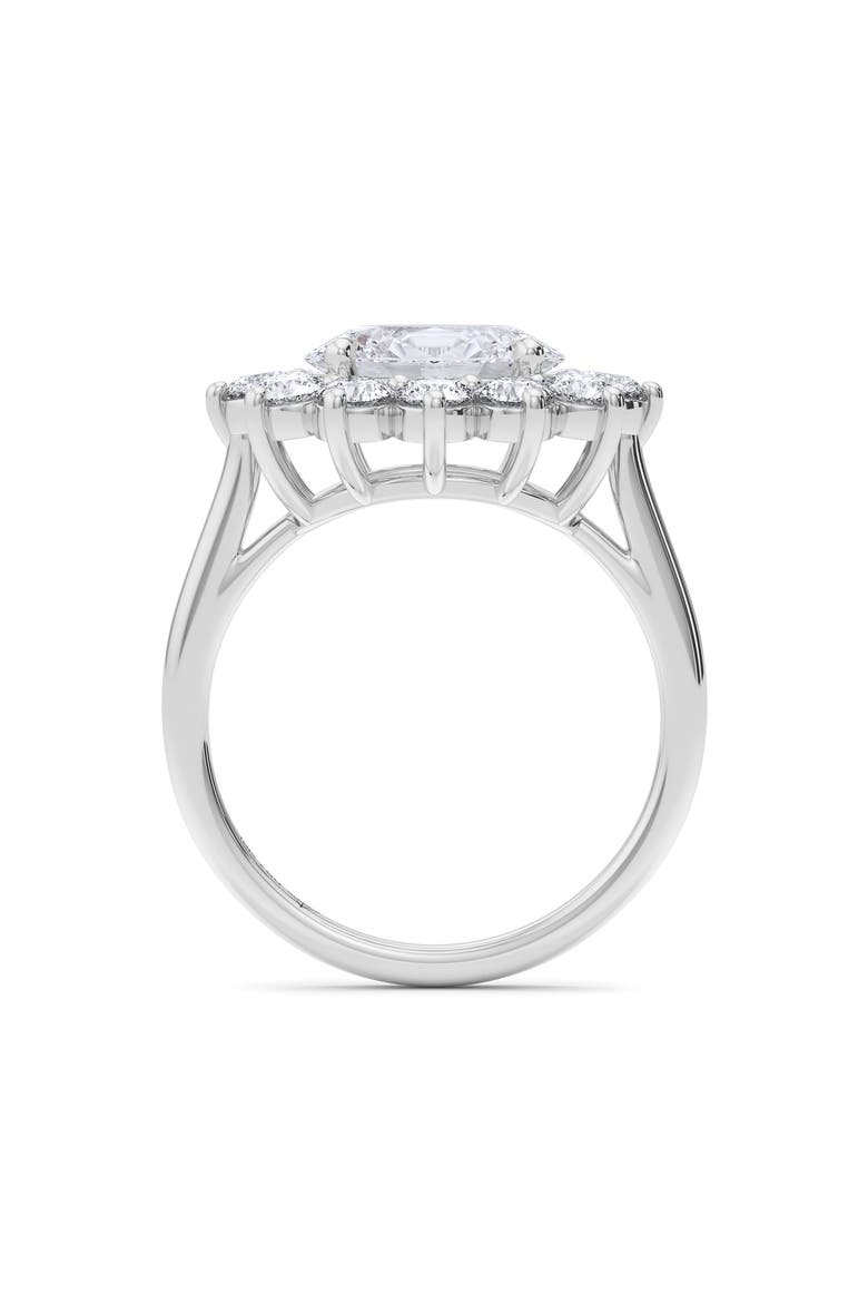 Princess Cut Lab Grown Diamond Engagement Ring, Alternate, color, WHITE