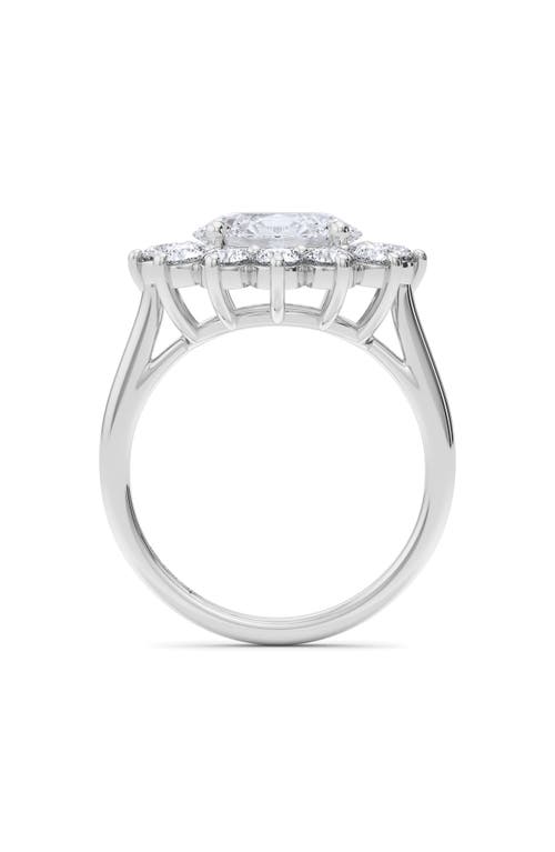 Hautecarat Princess Cut Lab Grown Diamond Engagement Ring In Brown