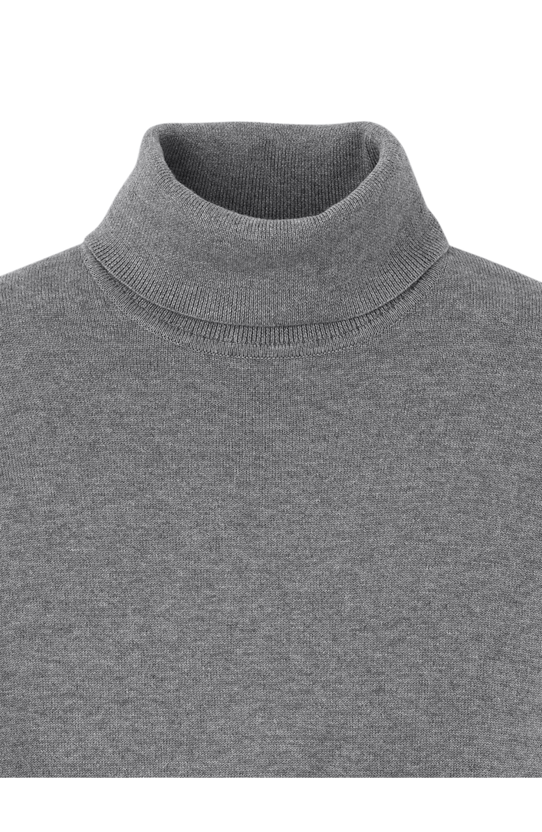 Paul Fredrick Supima Cotton Turtleneck, Alternate, color, Medium Grey