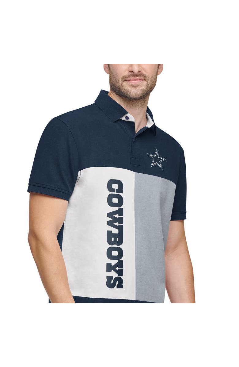 Tommy Hilfiger Men's Tommy Hilfiger Navy/Gray Dallas Cowboys Color Block Polo, Alternate, color, 