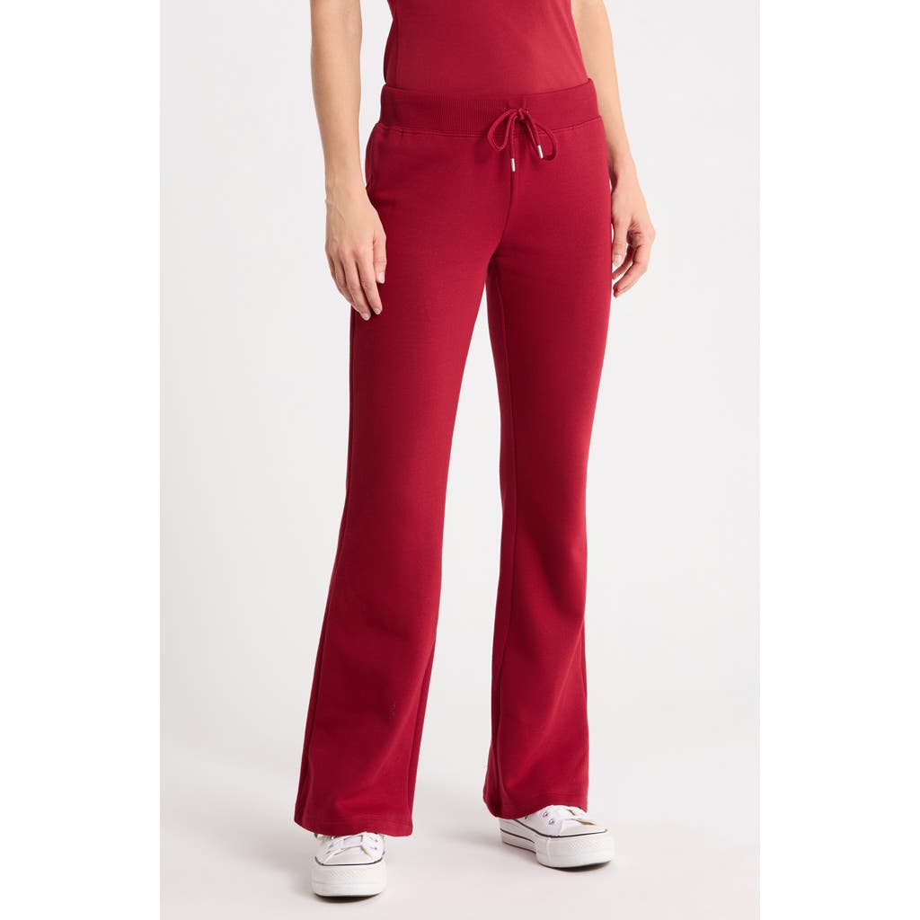 Abound Classic Fleece Flare Pants In Red