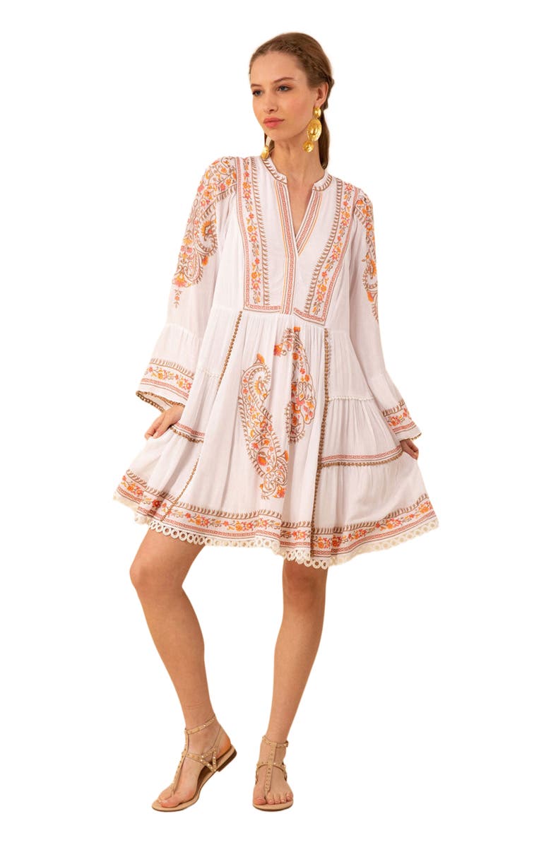 Hale Bob Isabel Embroidered Dress, Main, color, 