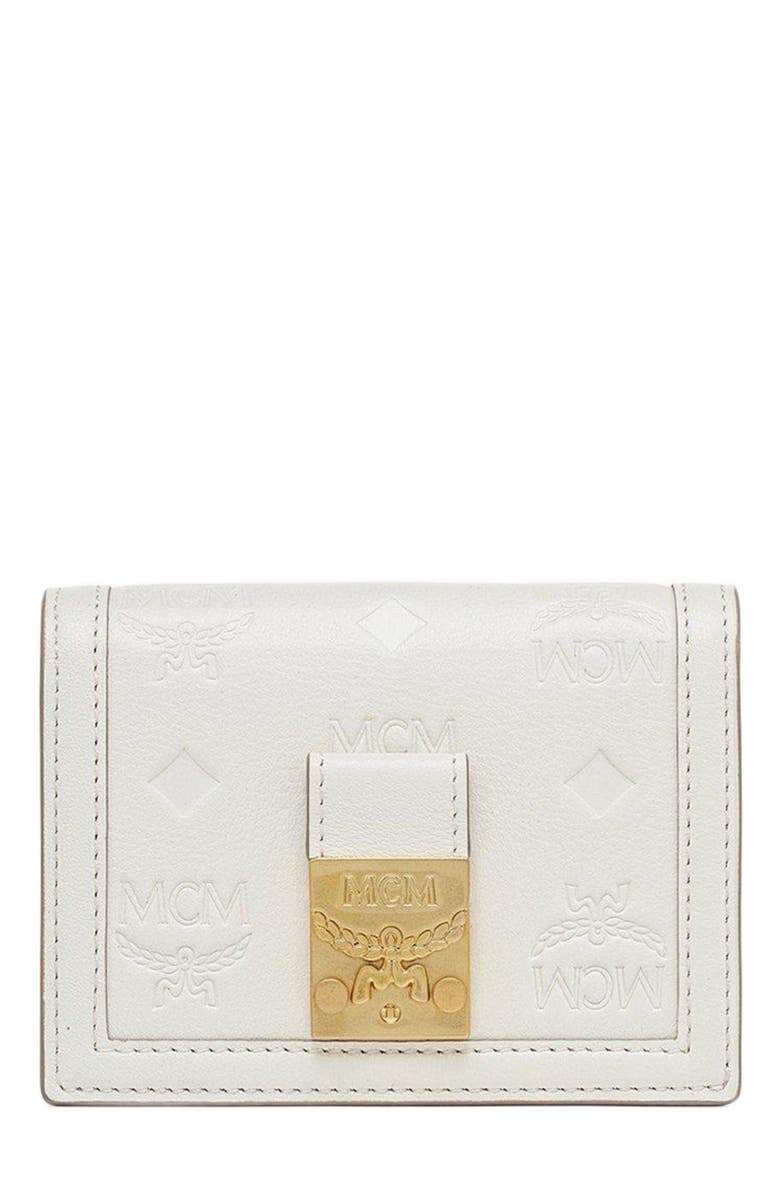 MCM Tracy Wallet in Embossed Monogram Leather, Main, color,