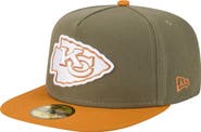 New Era Men's New Era  Olive/Brown Kansas City Chiefs Color Pack A-Frame 59FIFTY Fitted Hat